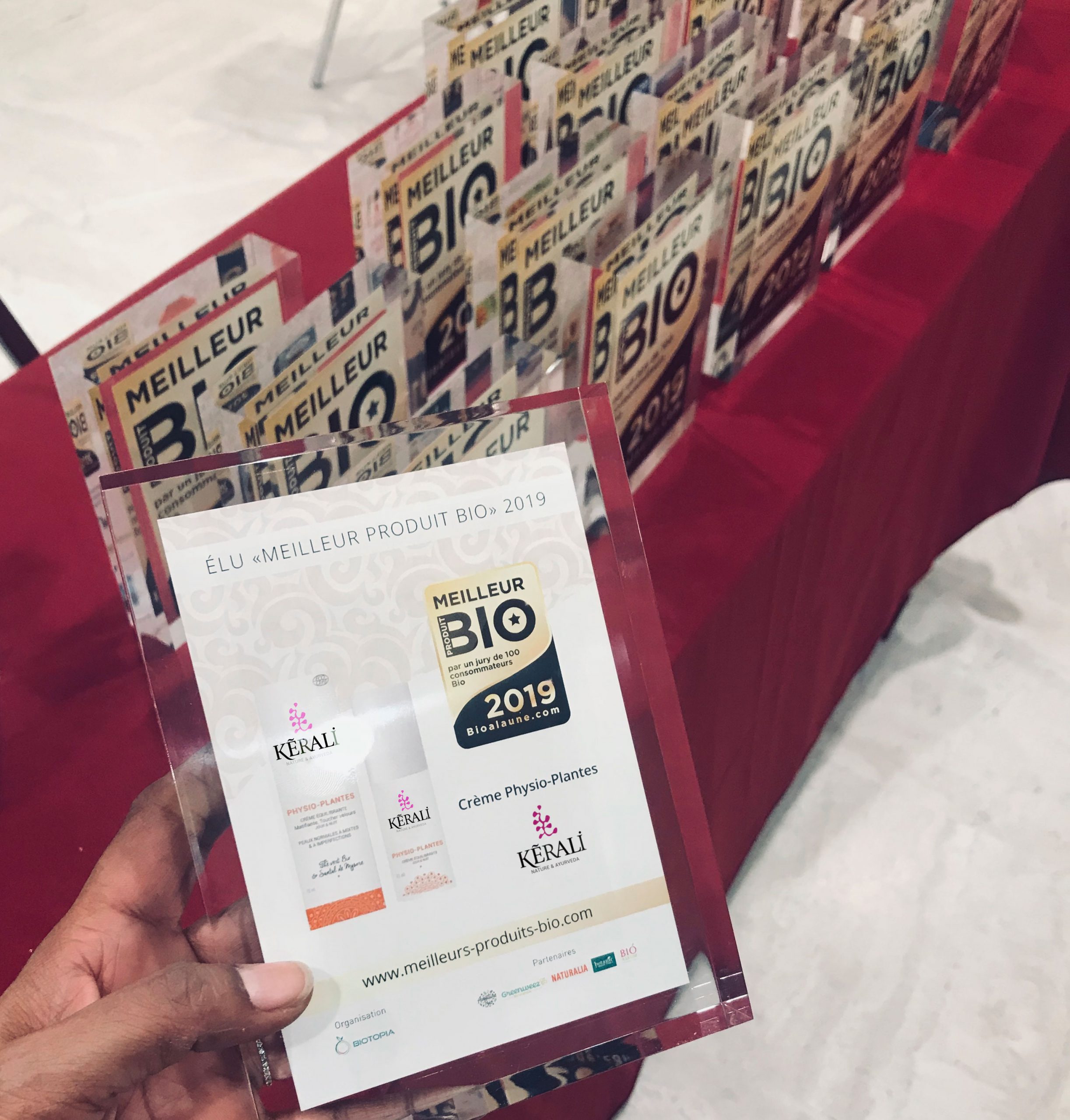 Meilleur produit bio 2019 creme PHYSIO-PLANTES KERALI